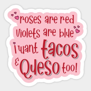 Roses are Red Valentine Sticker